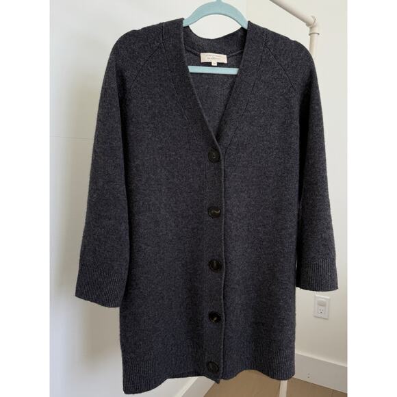 SEZANE QUITTERIE DRESS Size XS Charcoal Grey - Picture 3 of 9